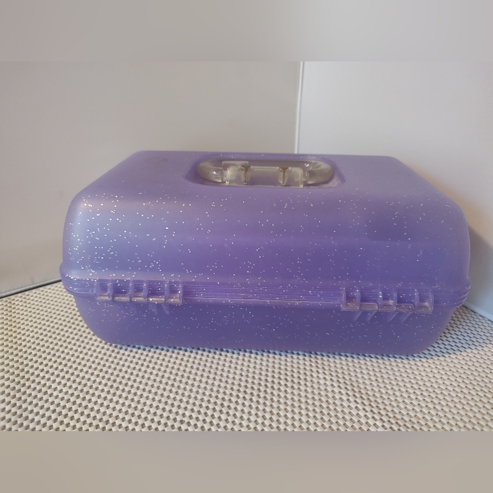 Caboodles Jellies Organizer Vanity Model 2622 Purple Glitter - Picture 2 of 6
